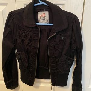 Black bomber jacket